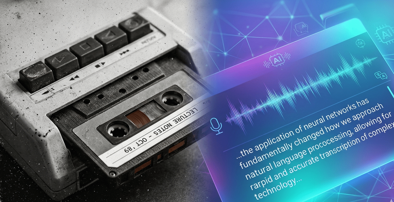 From cassette tapes to AI: The history of medical speech-to-text in Norway
