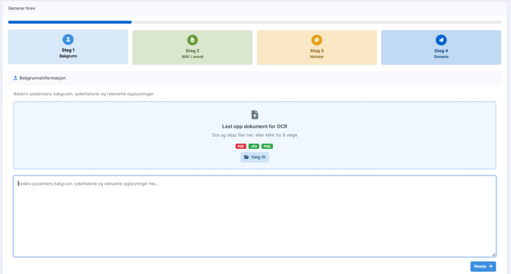MediVox Brevgenerator