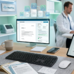 Doctor writing medical letters with digital support in the Letters module